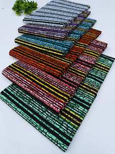 Tissu en coton Ankara imprimé wax africain sénégalais, motifs personnalisés de qualité supérieure pour vêtements féminins, robes et projets de mode - Product Image 2