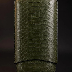 Estuche de lujo para cigarros de cuero al por mayor con cortador integrado, bolsa de viaje para cigarros con cortador incorporado, a la venta a un precio muy bajo. - Product Image 3