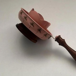 Quemador de incienso metálico, quemador de incienso religioso ecológico con incrustaciones de nácar y hueso, bandeja para bakhoor y mabkhara - Product Image 2