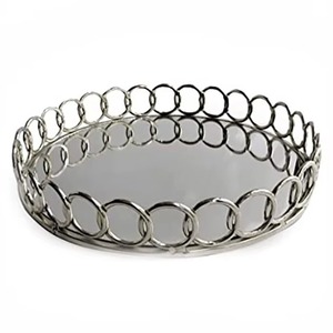 Bandeja Decorativa Ovalada de Metal Personalizable Más Vendida con Asa, Diseño Moderno, Pieza Única - Product Image 2