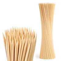 Brochettes de kebab jetables en bambou de Chine, 4 pouces, manche en bois, longueur 8 pouces, norme d'exportation Billa, naturelles, pour grillades, fumeurs et barbecues