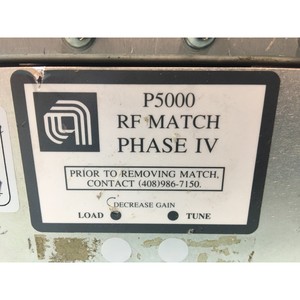 AMAT 0010-36162 MXP+ RF MATCH P5000, 115673 - อุปกรณ์และชิ้นส่วนเซมิคอนดักเตอร์มือสองระดับโลกที่เชื่อถือได้ที่ - Product Image 6