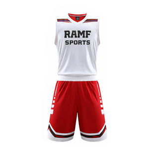 Maillot de basket personnalisé respirant et anti-humidité sublimé 100% polyester unisexe personnalisable ensemble complet - Product Image 1