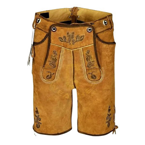 Shorts bavarois en cuir pour hommes à faible MOQ, de haute qualité et respirants, avec sangles, pour la collection 2026 la plus vendue - Product Image 4