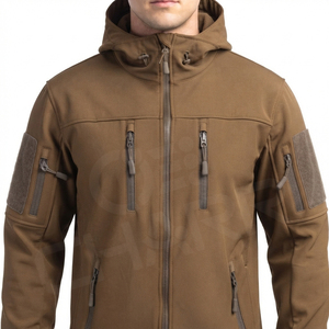 <b>Men</b>’s Outdoor Softshell Hooded <b>Jacket</b> Water Resistant Windproof <b>Lightweight</b> Performance <b>Jacket</b> Custom Private Label - Product Image 5
