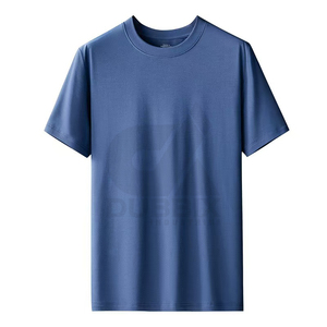 Camiseta de Hombre al por Mayor, de Primera Calidad, Ligera, con Diseño Personalizado, Impresa, de Poliéster/Algodón, Transpirable, Cuello Redondo, Diseño Sólido - Product Image 4
