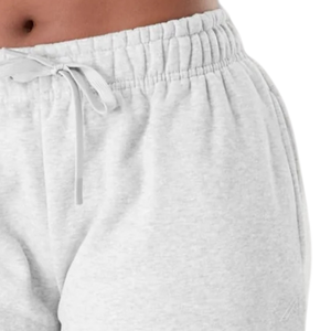 Pantalon de survêtement blanc pour femme, coupe large et décontractée, en molleton premium, taille élastique, idéal pour la détente, l'entraînement et le sport - Product Image 4
