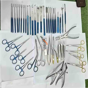 ชุดเครื่องมือผ่าตัดเสริมจมูกเหล็กชุบทอง 50 ชิ้น ราคาดีที่สุด สำหรับการผ่าตัดจมูก หู คอ จมูก ได้รับการรับรองมาตรฐาน CE สำหรับใช้ในโรงพยาบาล Surgiright - Product Image 2