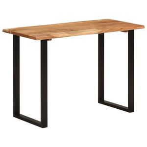 โต๊ะรับประทานอาหารไม้กระถินณรงค์สีดำธรรมชาติ - Product Image 2