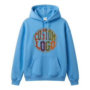 Sweat à capuche streetwear surdimensionné en molleton 380 GSM, imprimé numérique personnalisé, brodé, pour les vacances, Fabricant OEM, Vente en gros, Dropshipping - Product Image 1