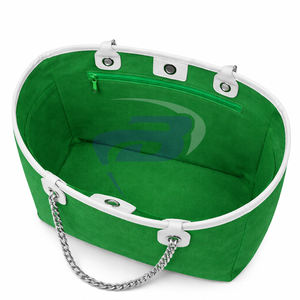 Bolsa de Lona Resistente Verde y Blanca con Correa de Cadena de la Hermandad Iota Phi Lambda, Gran Capacidad, Alta Calidad, Estilo IPL - Product Image 3