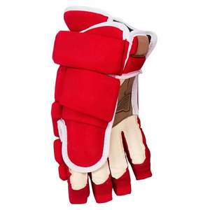 Ice Hockey Red Fingerless Sports Gloves <b>Hook</b> And Loop Closure Polyester Unisex All Seasons New 2026 - Product Image 3