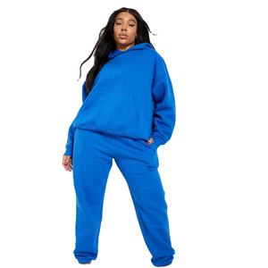 Conjuntos Deportivos de Felpa con Capucha para Mujer, Tallas Grandes, con Pedrería, Diseño Personalizado con Logotipo, Manga Larga, Venta al Por Mayor - Product Image 1