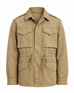 Chaqueta de mezclilla premium para hombre con bolsillos utilitarios, poliéster 240g - Product Image 4