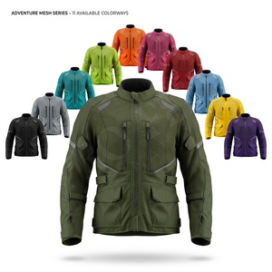 Trendy Whole Sale Textile Motorbike <b>Jacket</b> with Mesh Design Reflective Strips Protective Gear Breathable Riding <b>Jacket</b> for <b>Biker</b> - Product Image 1