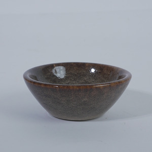 Plat à sauce en céramique grès craquelé marron 8x3cm, écologique, compatible lave-vaisselle, pour restaurant, hôtel, sauce soja traditionnelle - Product Image 3
