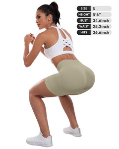 Running Shorts For Women Workout Gym Biker Shorts High Waisted Tummy Control Butt Lifting Sports Yoga Booty Scrunch Butt Shorts - Product Image 6