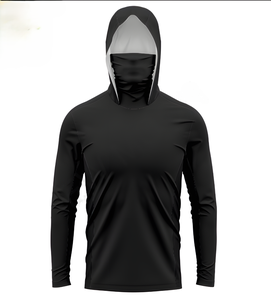 Tendance 2026 – Sweat à capuche de pêche à manches longues 100 % polyester haute performance, séchage rapide, respirant, UPF 50, anti-UV personnalisable sur le devant - Product Image 5