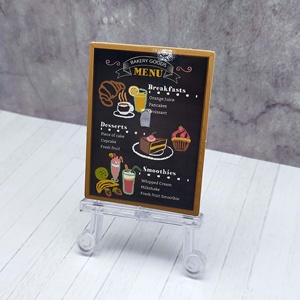 บ้านตุ๊กตาพลาสติกขนาดเล็กสำหรับทุกเพศเฟอร์นิเจอร์ขนาด1:12ตู้โชว์เค้กและคุกกี้ของเล่นบ้านตุ๊กตาพลาสติก - Product Image 5