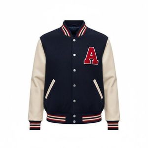 Chaqueta Bomber Varsity Personalizada con Logotipo para Hombre, Chaqueta de Béisbol de Moda Urbana, Suministro Directo de Fábrica OEM - Product Image 2