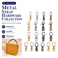 Fermoir à ressort en métal géométrique pour sac à main, boucle hexagonale, capuchon à pompon, accessoires de sécurité pour petits vêtements, chaussures et chapeaux