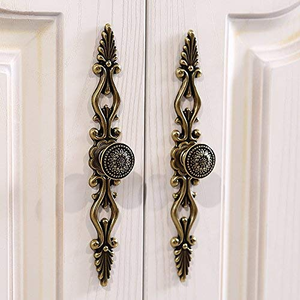 Tiradores Decorativos de Metal para Muebles, Tiradores de Cajones de Estilo Antiguo, Tiradores de Puerta de Armario para el Hogar - Product Image 1