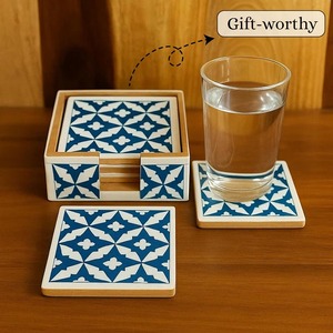 Artistic Resin Coaster <b>Set</b> For Premium Beverage Serving Home Entertainment And Elegant Table Presentation - Product Image 2