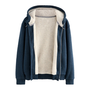 เสื้อฮู้ดซิปผู้ชายแบบคลาสสิก ผ้าฝ้าย ยูนิเซ็กส์ - Product Image 4