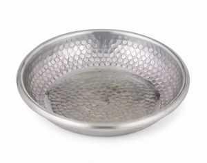 Bol martelé en argent fabriqué à la main avec éclat réfléchissant idéal pour la pièce maîtresse de salon de luxe et la décoration de la maison - Product Image 1
