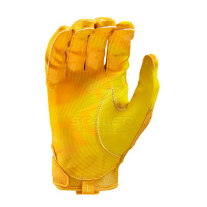 Gants de football américain en cuir souple, ajustement sécurisé, extensibles, antidérapants, respirants, légers, technologie de préhension renforcée - Product Image 4