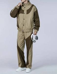 Conjunto Deportivo para Hombre, Chaqueta con Capucha y Cremallera Completa, Ligera, Resistente al Viento, Pantalones, Ropa Deportiva para Entrenamiento al Aire Libre - Product Image 3