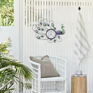 Termometro da Parete per Esterni con Indicatore di Umidità, Facile da Leggere, Decorativo per Interni ed Esterni, per Patio e Giardino - Product Image 2