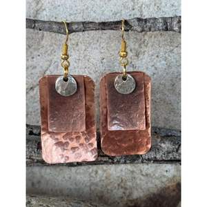 Bijoux de mode en cuivre et laiton écologiques faits à la main de qualité supérieure, design exclusif tendance, modèle 20 pour les fêtes - Product Image 6