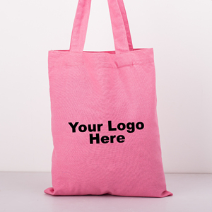Handmade Cotton Plain Pink Canvas Beach Tote Bag with Shoulder Handle Custom Logo <b>Printing</b> <b>Large</b> Size Reusable Shopping Bag - Product Image 5