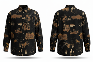 Chemise décontractée d'été respirante et légère, design imprimé personnalisé, chemise sur mesure avec logo personnalisé pour hommes - Product Image 5