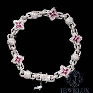 Top Demanded Hip Hop Iced Out Moissanite Diamond Tennis Bracelet Gold Plated Luxury Bracelet for <b>Men</b> Fashion Jewelry for Sale - Product Image 1