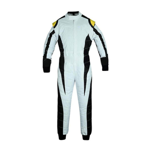 Combinaison de course moto pour homme, manches longues, blanche, colorée, respirante, toutes saisons - Product Image 6