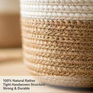 Décoration de jardin, bonsaï, décoration d'intérieur, paniers suspendus en fibre de rotin, design contemporain - Product Image 4