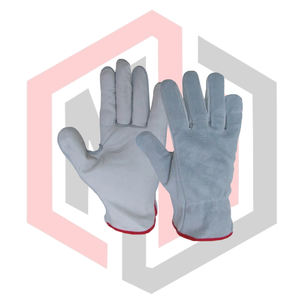 Gants de travail et de sport en cuir de vachette pleine fleur pour hommes - Résistants aux coupures, anti-chimiques, antistatiques, respirants, longueur personnalisable - Product Image 1