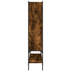 Librería de madera de ingeniería y acero en roble ahumado mediano - Product Image 6