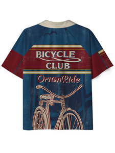 เสื้อเชิ้ตแขนสั้นแบบซับลิเมชั่นของ Bicycle Club OrionRide คอปกแบบพับได้ สำหรับทุกเพศ ทรงปกติ ผลิตจากโพลีเอสเตอร์ เหมาะสำหรับทุกฤดูกาล - Product Image 2