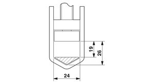 UKH 240 Ceramic <b>Terminal</b> Block 3010217-High-current Bolt Connection 11-20 AWG 3-Pole - Product Image 3