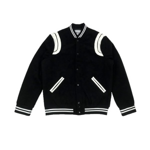 Service OEM – Blouson universitaire unisexe en laine pour homme, écologique, coupe-vent, séchage rapide, confortable, col montant, dos personnalisable pour l'hiver - Product Image 4
