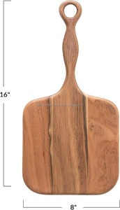 Planche à pizza élégante en bois d'acacia de haute qualité pour la décoration de cuisine Prix Planche à découper en bambou naturel PP pour légumes - Product Image 5