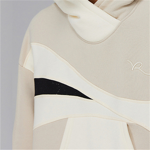 Vente en gros – Sweat à capuche unisexe 350 g/m² 100 % coton écologique, couleur unie, ODM, automne, haute qualité, coupe classique, doublure polaire tricotée - Product Image 6
