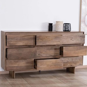 ตู้ลิ้นชัก 9 ชั้น รุ่นวันดาน่า ไอวอรี่ มาร์ค ทำจากไม้มะม่วงแท้ สไตล์เกตา แบบญี่ปุ่น - Product Image 2