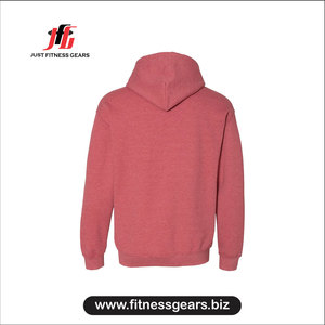 เสื้อสเวตเชิ้ตมีฮู้ดผ้าฝ้ายสำหรับผู้ชายจาก Just Fitness Gears ทรงปกติ สีพื้น สวมใส่สบายๆ สำหรับฤดูใบไม้ร่วง - Product Image 2