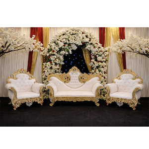 Conjunto de Sofás para Bodas Estilo Maharaja con Sillas, Fabricante de Conjuntos de Sofás para Bodas Indias, Muebles Decorativos para Recepciones, Precio de Venta - Product Image 1