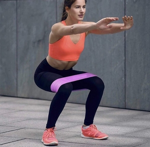 Bandes de résistance en tissu tressé pour les fessiers, pour squats, entraînement des jambes, yoga, pilates, gym, fitness, entraînement à domicile - Product Image 1