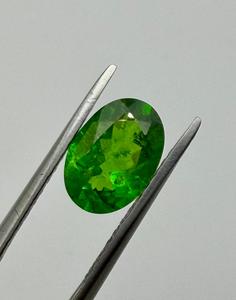 Pierre précieuse naturelle de tsavorite grenat, taille ovale, vert, 2,35 carats, vert intense calibré, pour collectionneur de bijoux - Product Image 4